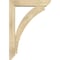 Ekena Millwork Thorton Slat Rough Sawn Bracket w/ Offset Brace, Douglas Fir, 6"W x 28"D x 40"H BKT0604X28X40THR06RDF - alternate 4